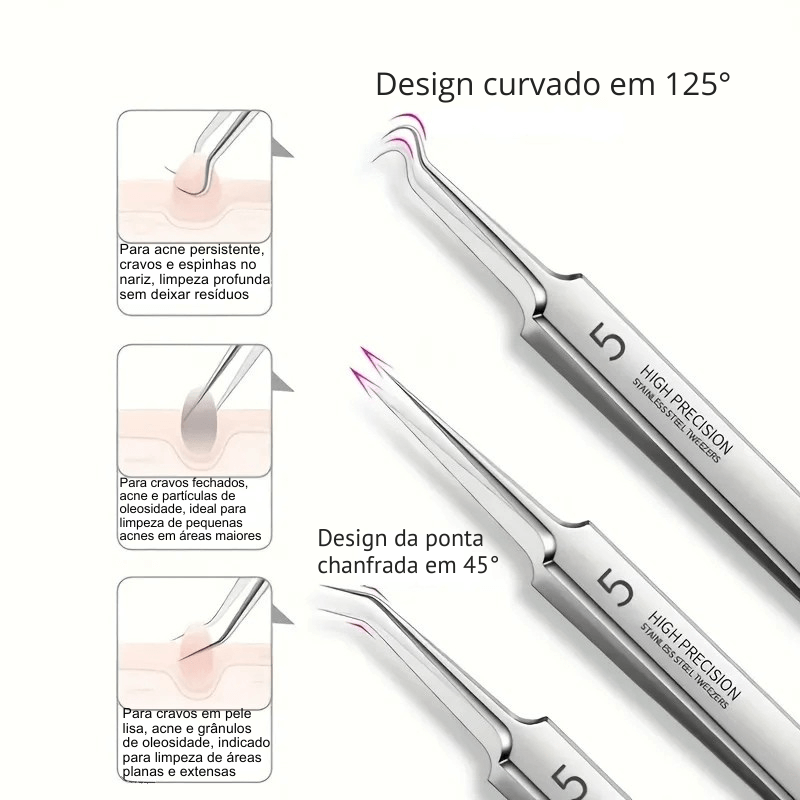 Kit removedor de cravo de 8 peças