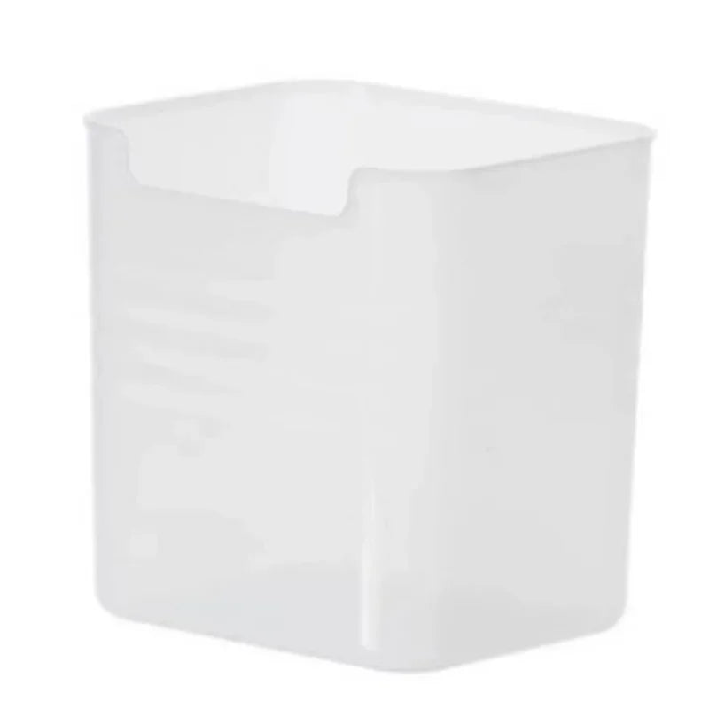 Recipiente quadrado transparente de plástico, ideal para armazenamento na cozinha